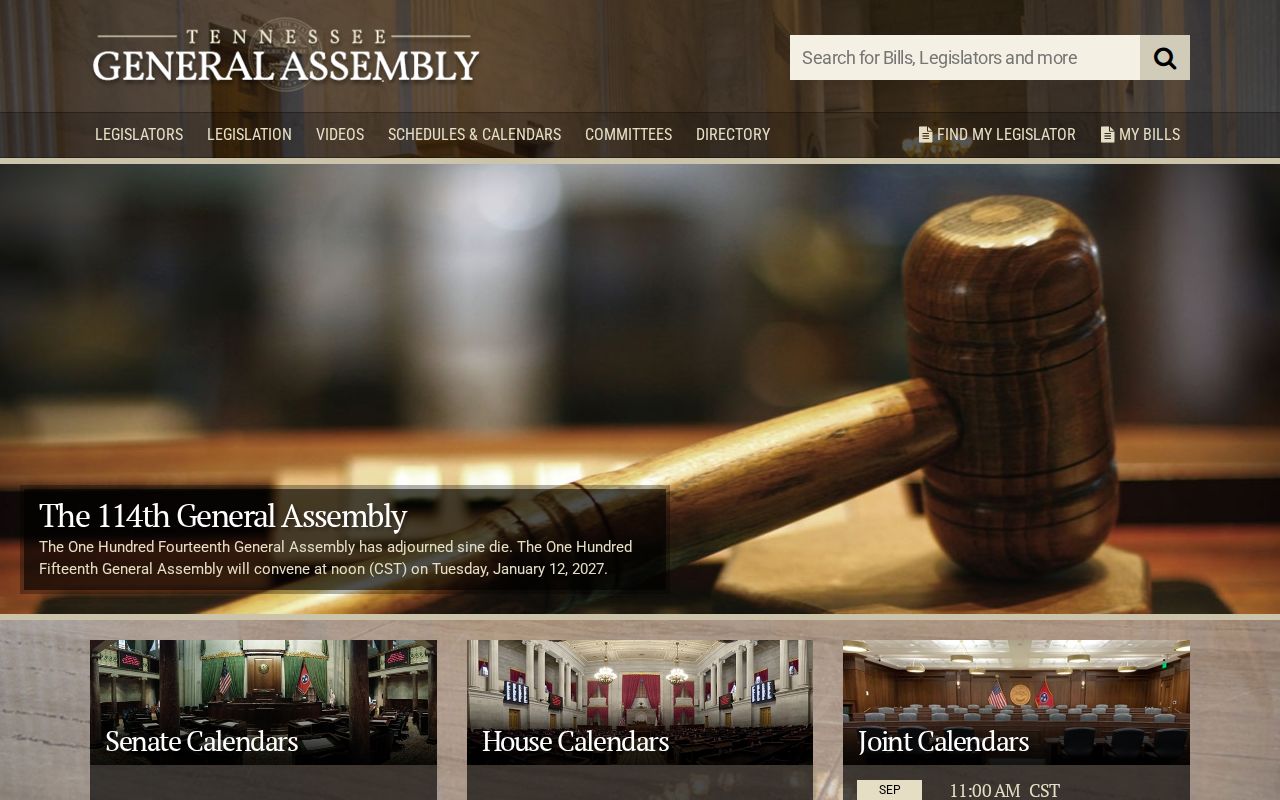 Tennessee General Assembly source for Claiborne County court docket access laws